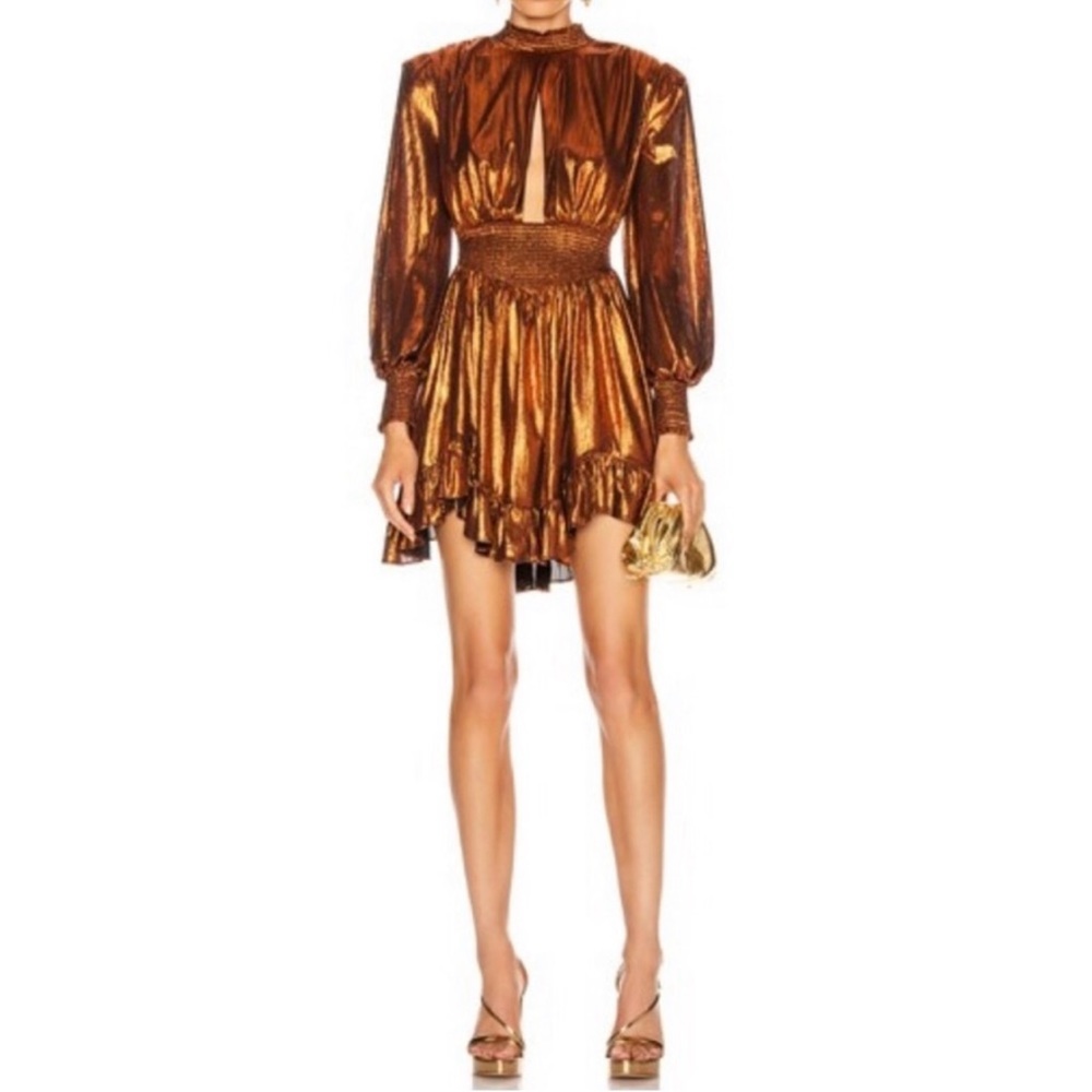 Retrofete Melody Dress Rust